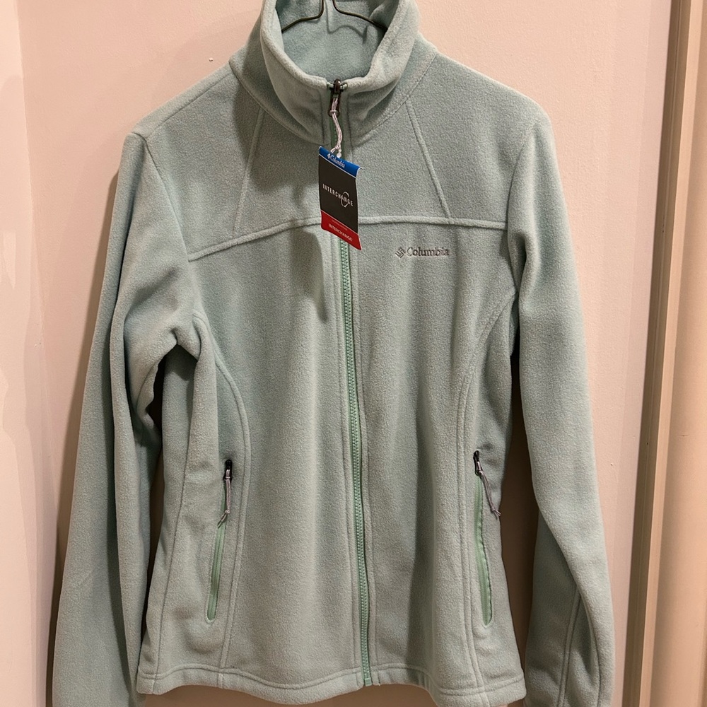 Columbia Mint Green Fleece Jacket